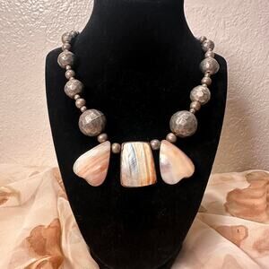 Vintage statement necklace featuring chunky